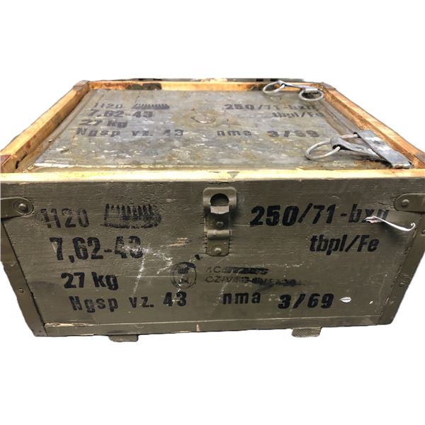 7.62 x 39 CRATE - 1120 Rounds - Czechsolvakia FMJ Ammo