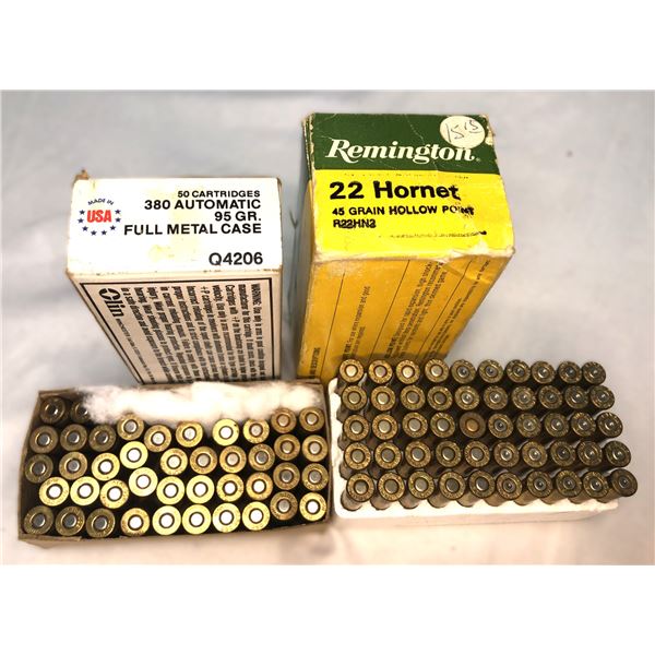 380 AUTO & 22 Hornet Lot - 65 rds