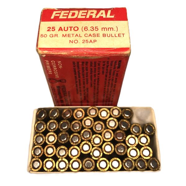 25 AUTO Ammo - 48 Rounds