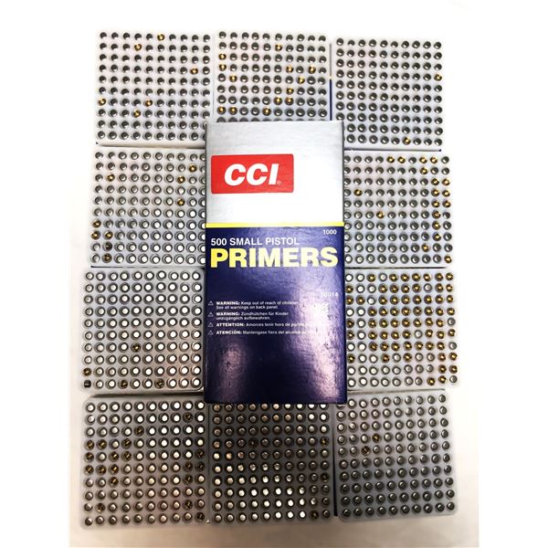 PRIMERS Small Pistol - CCI - 1000 Ct