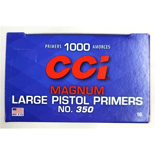PRIMERS Magnum Large Pistol - CCI - 1000 ct