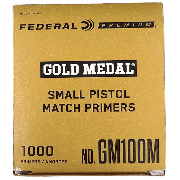 PRIMERS Small Pistol Match - Federal 1000 ct.