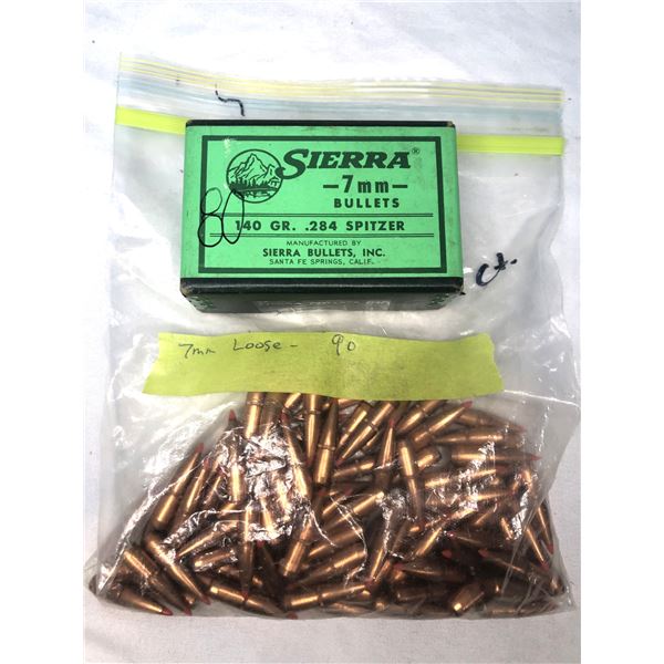 7mm Bullet Lot - 170 Ct. Mix