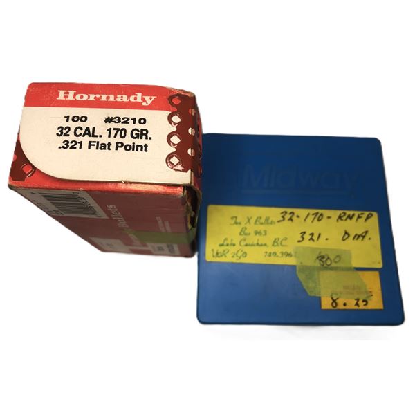 32 CAL Bullet Lot - 166 Ct.