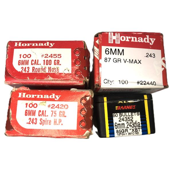 6MM Bullet Lot - 245 Ct.