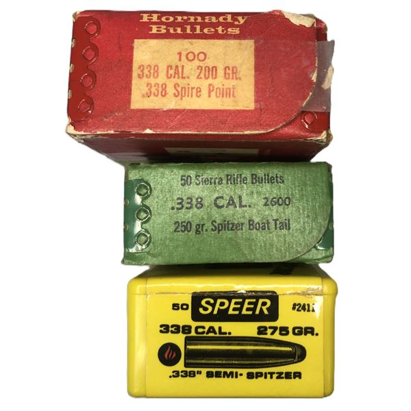 338 CAL Bullet Lot - 125 Ct.