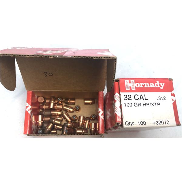 32 Cal Bullet Lot - 130 Count