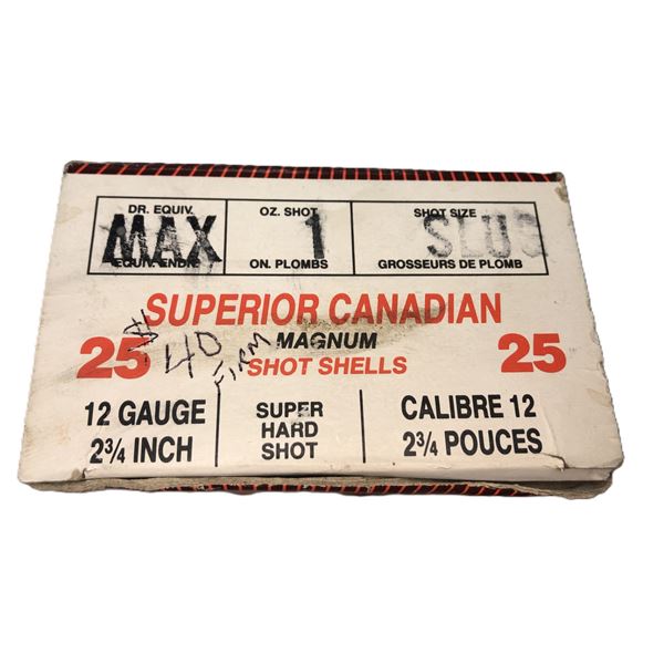 12 GAUGE Superior SLUG Shells - 25 Shells