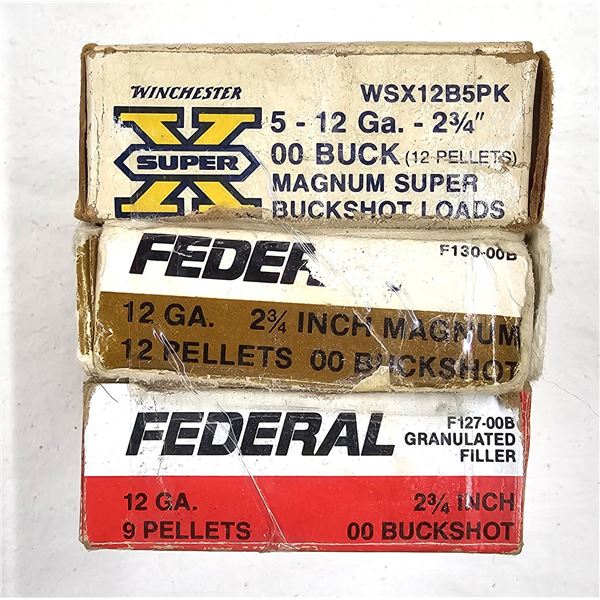 12 GAUGE Buck Shot LOT - 15 Shells