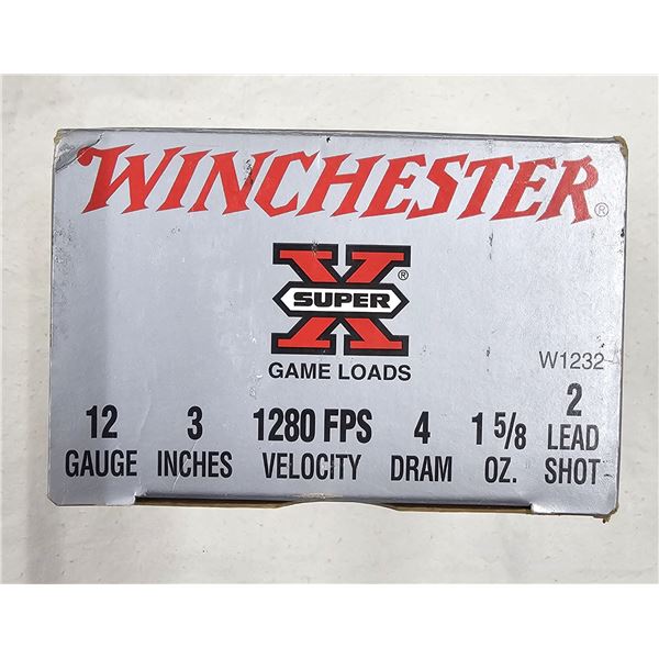 12 GAUGE 3 Inch Lead #2 Shot - Winchester 25 Shells NIB