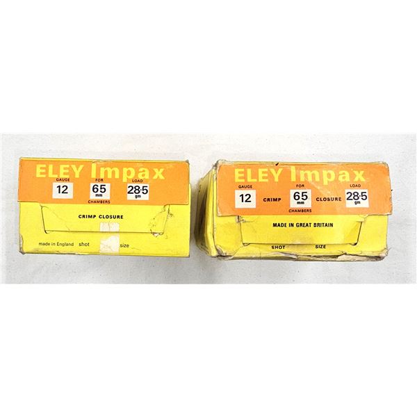 12 GAUGE Eley Impax - 25 Shells & 12 Hull #5 & 6 Shot
