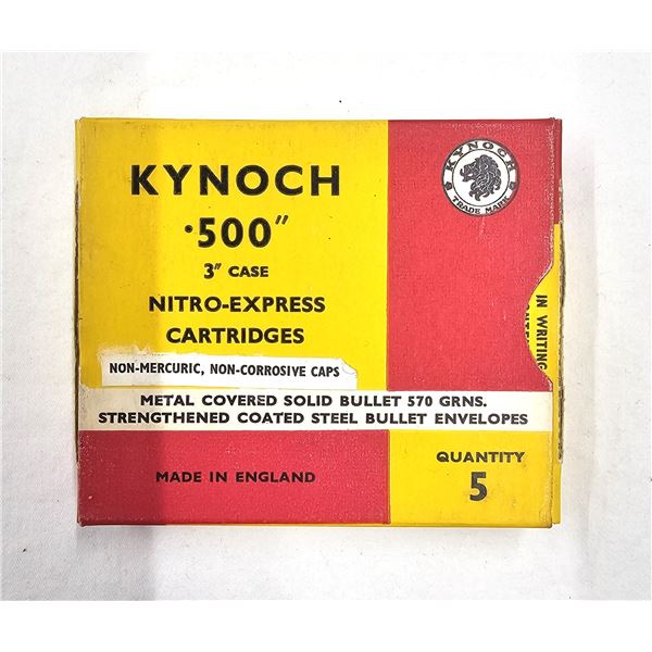 500 KYNOCH 3 Inch Nitro Express - 5 Rds