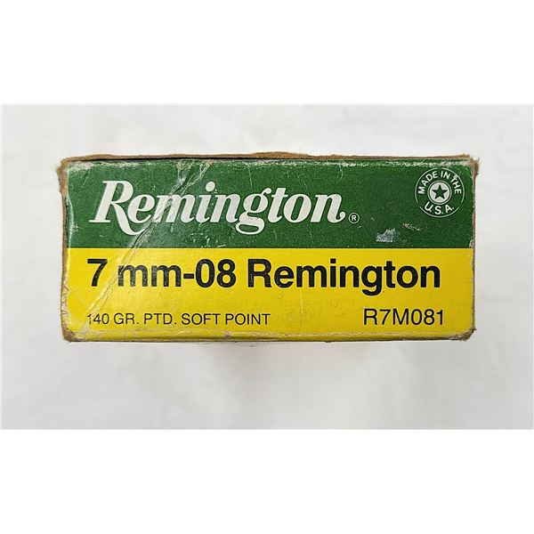 7MM-08 Remington 140 Gr. PTD SP - 20 Rds
