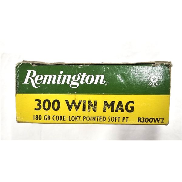 300 WIN MAG Remington - 180 Gr. SOFT PT 20 Rds