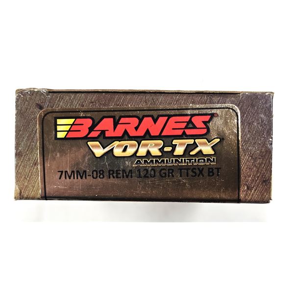 7MM-08 REM Barnes Vor-TX - 20 Rds NIB