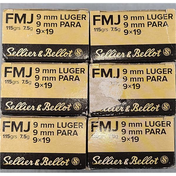 9MM LUGER S&B - 1115 Gr. - 300 Rds NIB