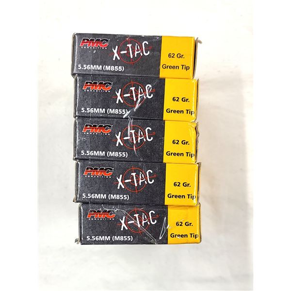 5.56MM Green Tip - PMC 62 Gr. - 100 Rds NIB