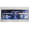 Image 1 : 30-06 SPRG Federal - 180 Gr. JSP - 20 Rds. NIB