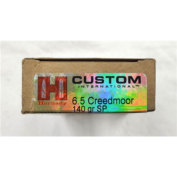 6.5 CREEDMOOR Hornady - 140 Gr SP - 20 Rds NIB