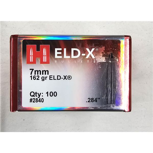 7MM BULLETS Hornady - 162 Gr. ELD-100 Ct NIB