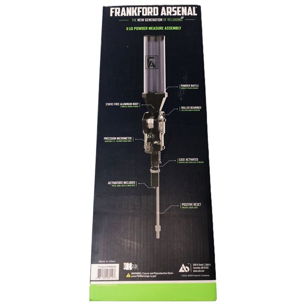 Powder Measure Assembly Franklin X-10