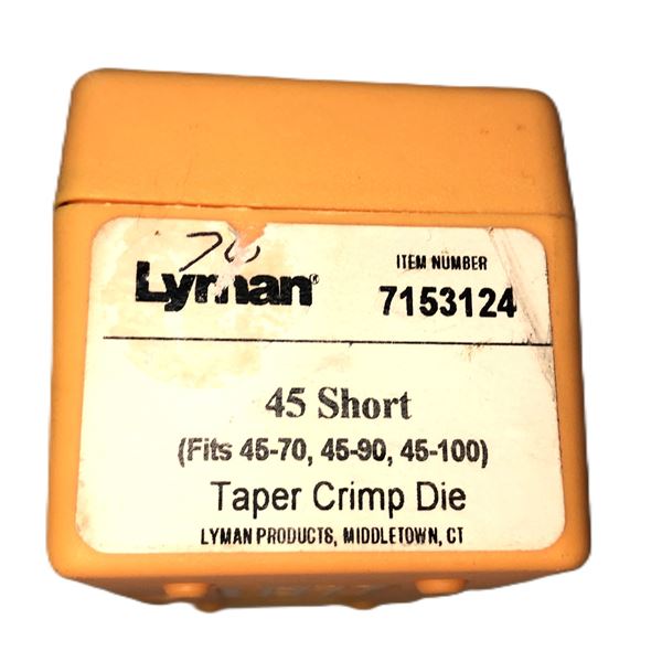 45 SHORT Taper Crimp Die - Lyman