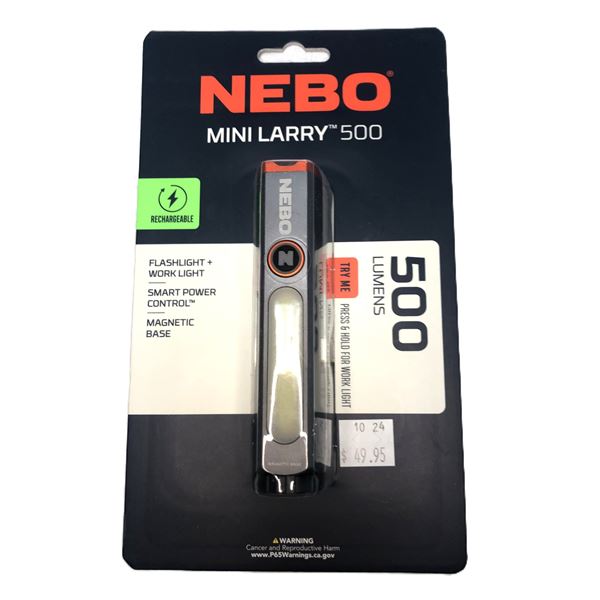 NEBO Mini Larry 500 Lumen Flashlight - NIB
