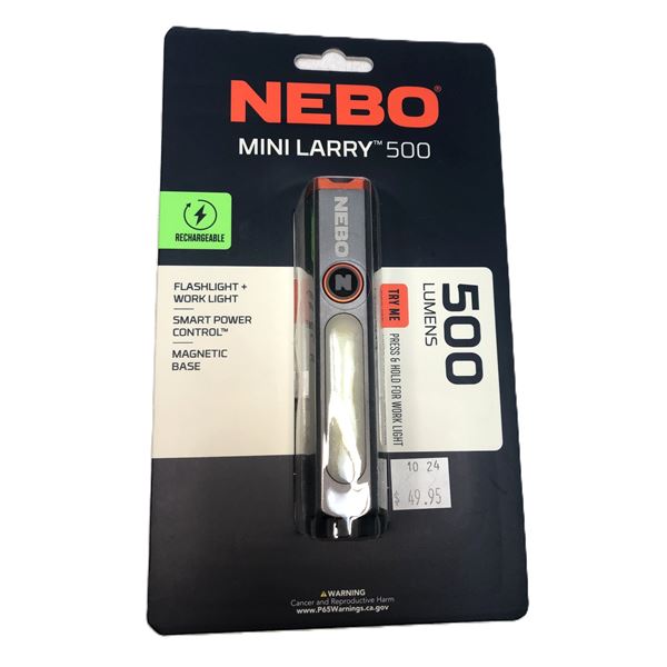 NEBO Mini Larry 500 Lumen Flashlight - NIB
