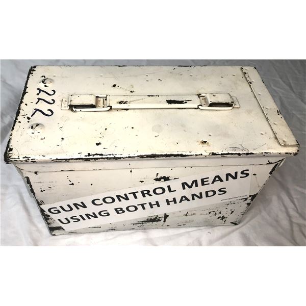 AMMO Box - White Range Box 50 Cal