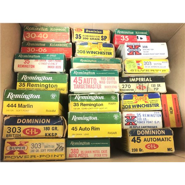 VINTAGE Ammo Boxes LOT - Empty