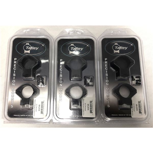 Kimber Springfield Rimfire 1 in Talley Scope Mounts x3 - NEW