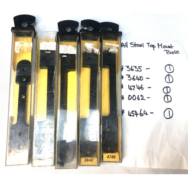 Weaver Vintage Steel Top Mount Base LOt x 5