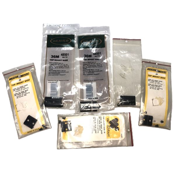 Weaver Top Mount Base LOT x6