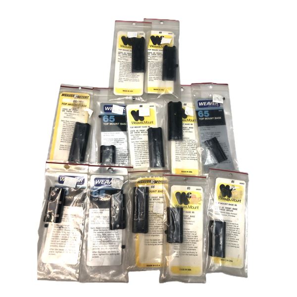 Weaver Top Mount Base Lot x12
