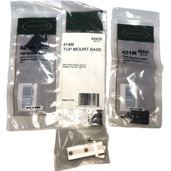 Weaver Top Mount Base Lot x4