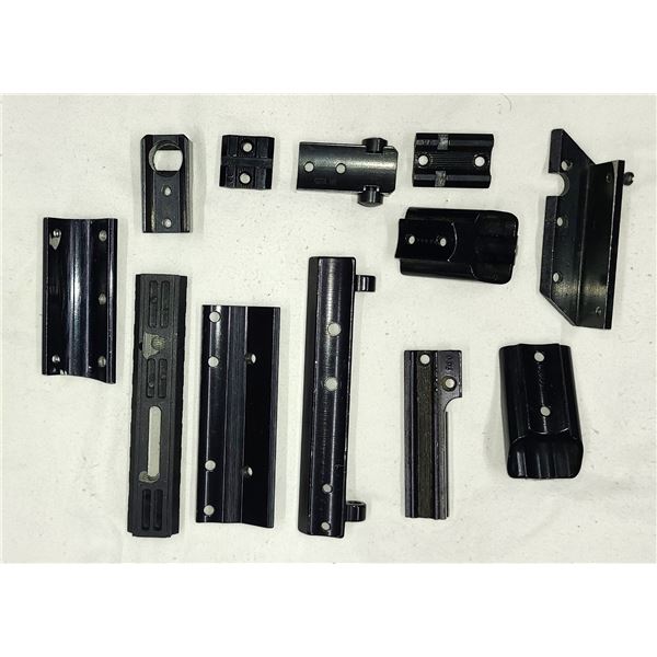 Mixed lot of Scope bases as shown - 12 pc