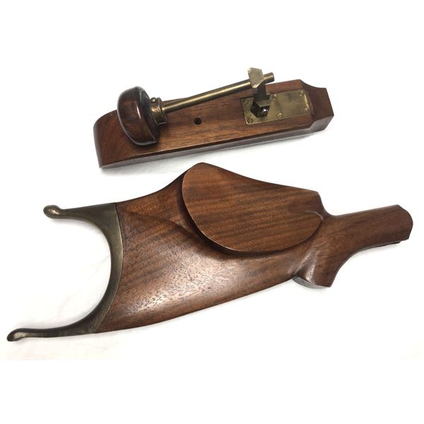 1885 Mahogany L/H Butt Plate & Palm Rest