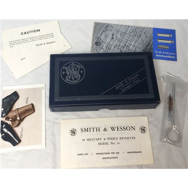 Vintage S&W Box w/ Papers - 10-7 Revolver