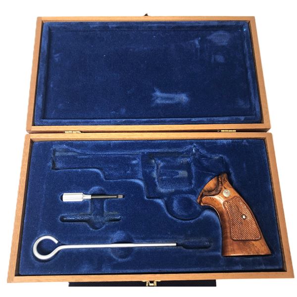 Vintage WOOD S&W 357 Revolver BOX w/ Grip