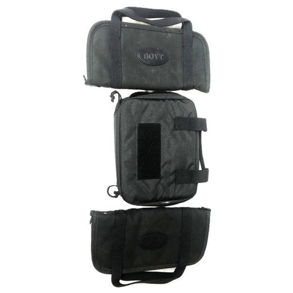 Lot of 3 Soft Pistol Cases - Rectangle Boyt