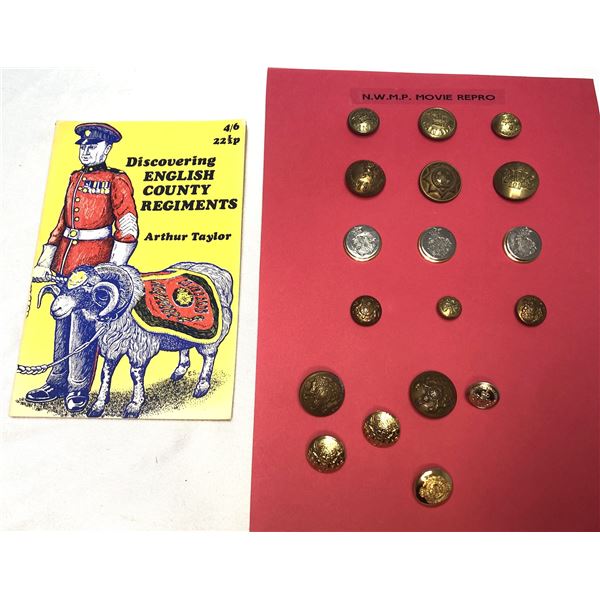 NWMP x12 Reproduction Buttons - Mounte Police