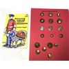 Image 1 : NWMP x12 Reproduction Buttons - Mounte Police