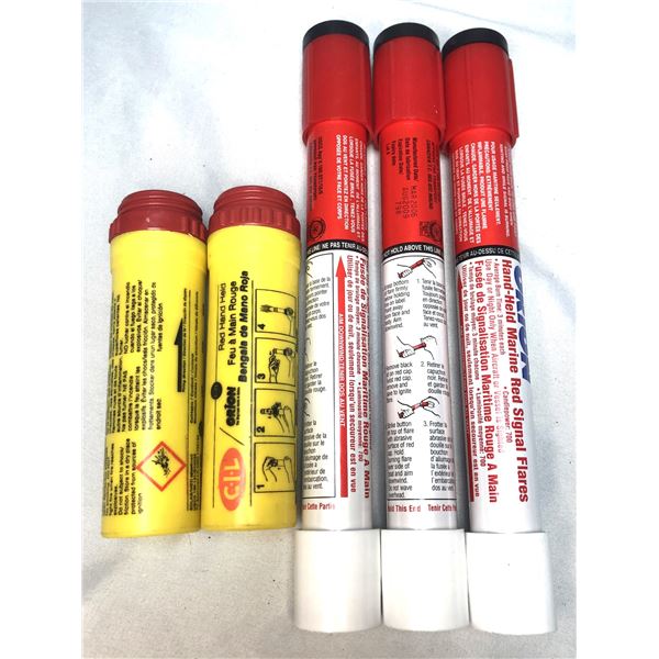 Handheld Marine Flare Lot x5