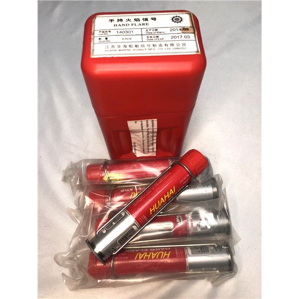 Handheld Flare Lot x5 w/ Case