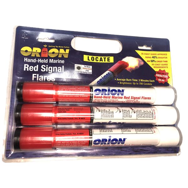 Handheld Marine Flares x3 In Pack