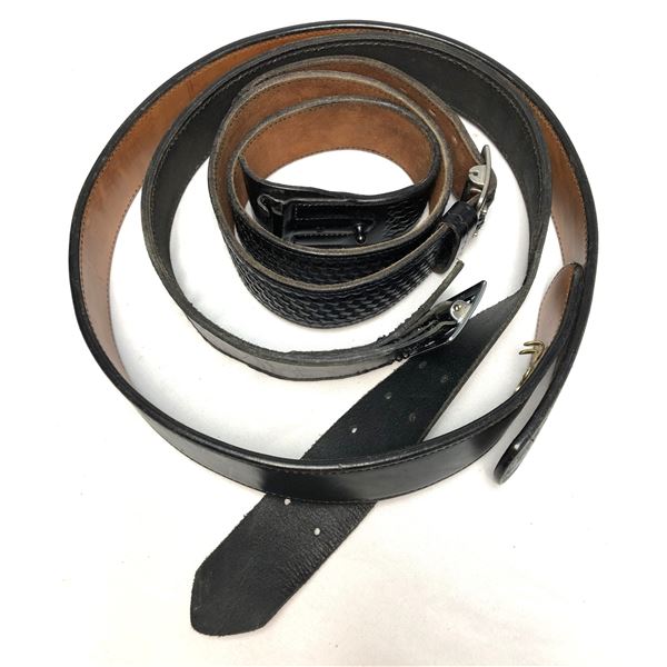 Leather Police Duty Belt Lot x3