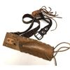 Image 1 : Vintage Tooled Letaher COWBOY Holster w/ Belt
