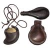 Image 1 : Leather Powder Flask & Pouches