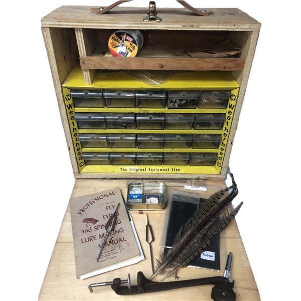 Fly Fishing Tie Kit BOX w/ Supplies