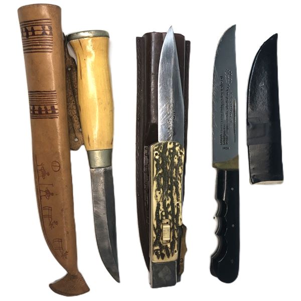 Hunting & Fishing Knife LOT x3